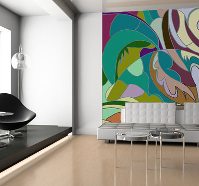 modern interior of living room 3D