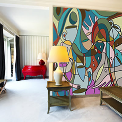 interior luxury apartment, comfortable classic living room