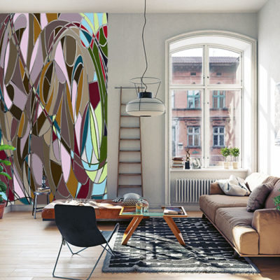 modern living room interior. 3D render concept