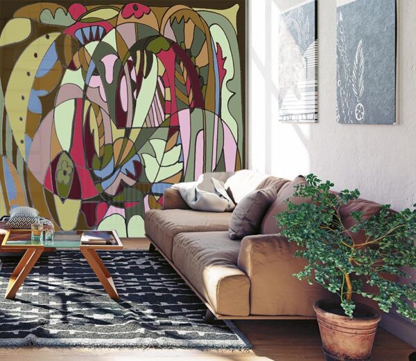 modern living room interior. 3D render concept