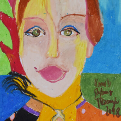 002 pop Portret z kameą