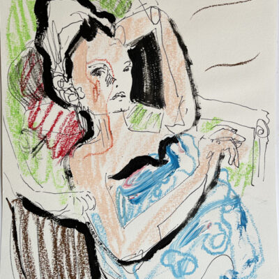 273 pi Portrait on a chaise longue 2021