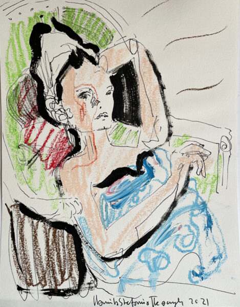 273 pi Portrait on a chaise longue 2021