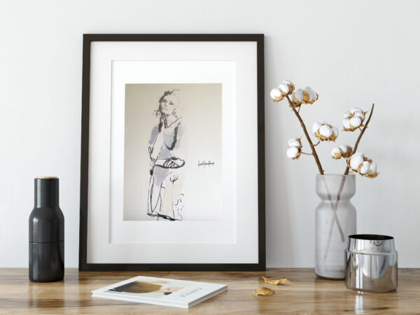 mock up posters in living room interior. Interior scandinavian s