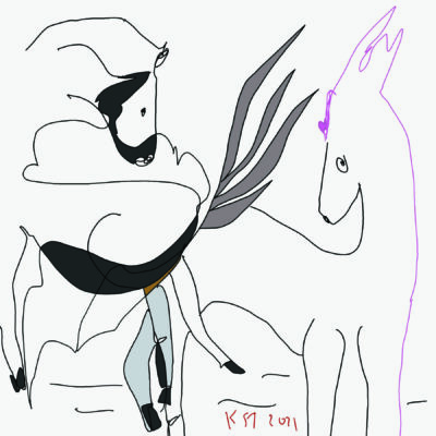 gd 042 Horses 2021 digital art s