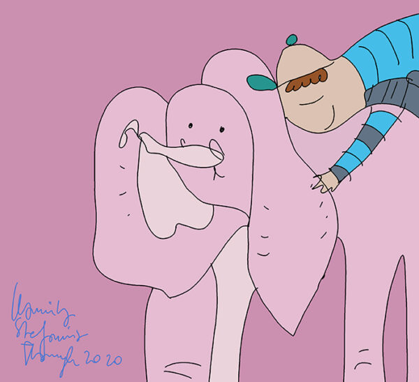 039 Pink elephant 2020 s