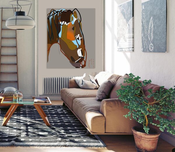 modern living room interior. 3D render concept