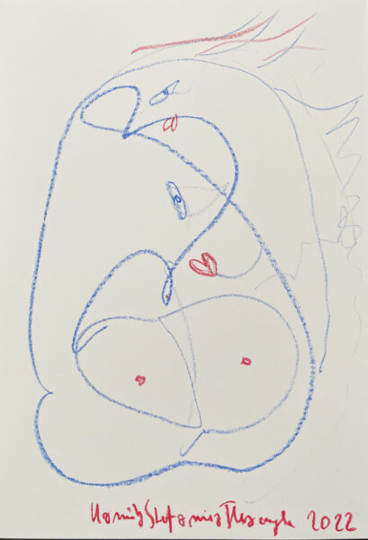0115 poi Blue velvet love 40 x30 2022s