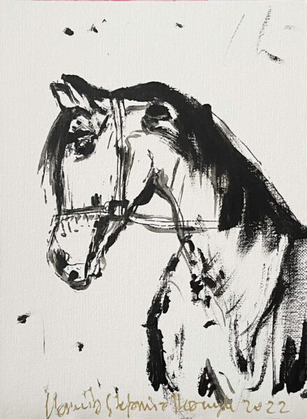006 h Beautiful horse 18 x 24 2022 s