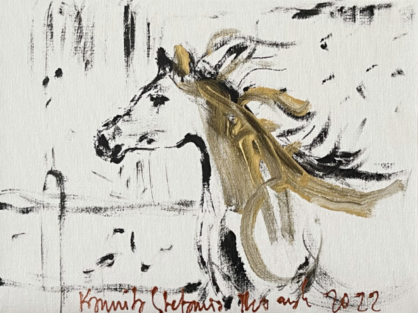 007 h Golden horse 18 x 24 2022 s