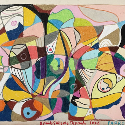 033 poa Parrots 50 x 43 2022 s