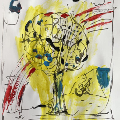 053 pi Guitar under rainbow 20 x 30 2023 s