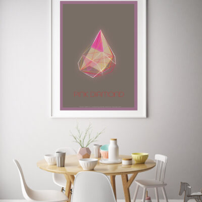 mock up poster frame in interior background with kids chair, sca