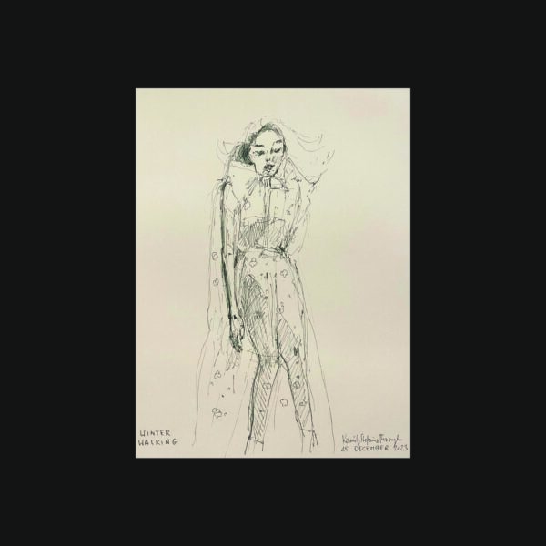 088 Winter walking backg