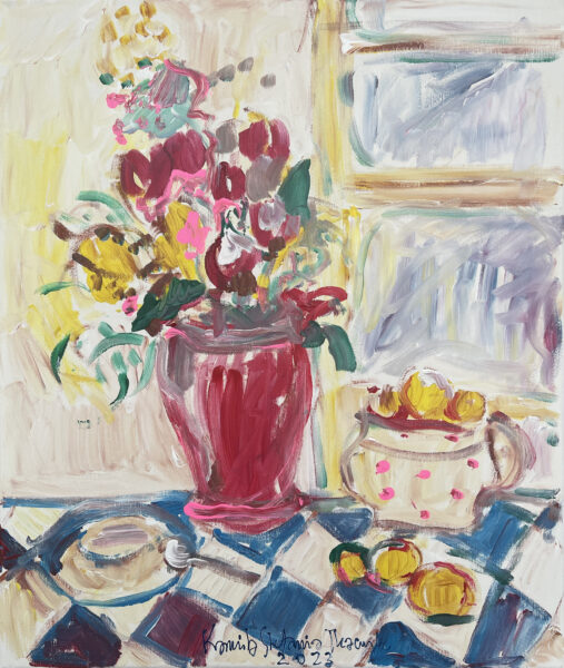 96 ai Winter and flowers 50 x 60 2023 s