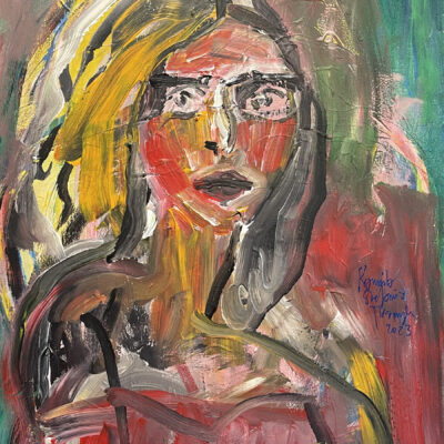 181 akp Red woman 50 x 70 2023 s