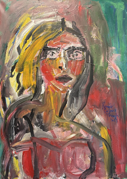 181 akp Red woman 50 x 70 2023 s