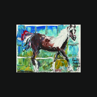 006 h Beautiful horse 18 x 24 2022 backg