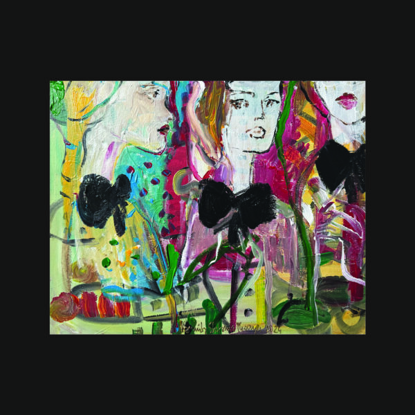 018 aki In the gallery 50 x 40 2024 backg