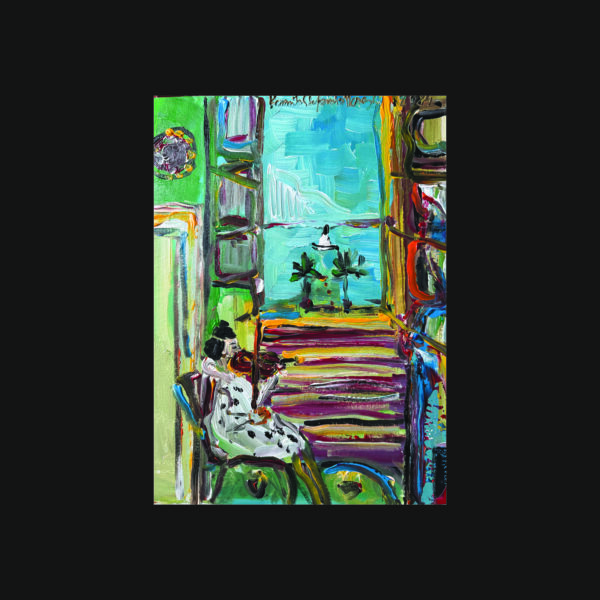 026 ai Violinist at the window 2024 30 x 40 backg