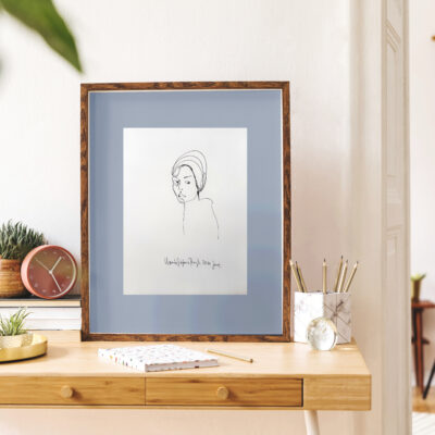 Elegant  scanidnavian interior of apartment with mock up poster